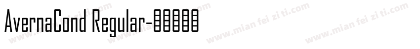AvernaCond Regular字体转换